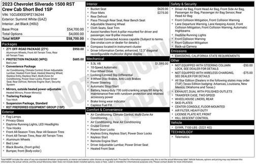 2023 Chevrolet Silverado 1500 RST