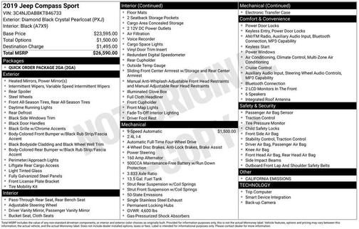 2019 Jeep Compass Sport