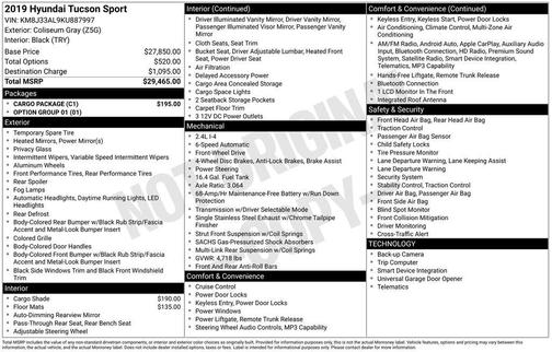 2019 Hyundai TUCSON Sport