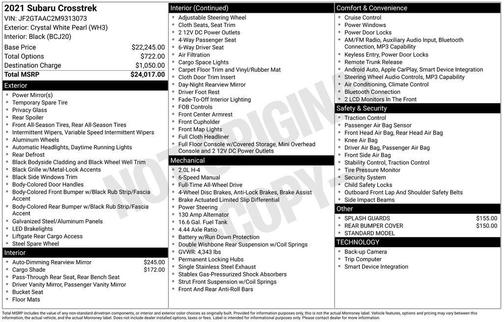 2021 Subaru Crosstrek Base