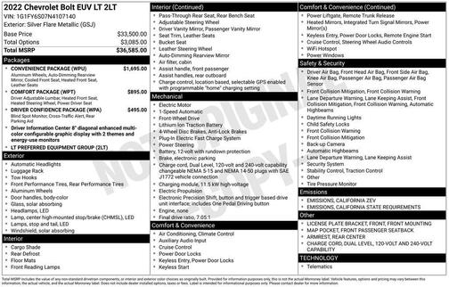 2022 Chevrolet Bolt EUV FWD LT