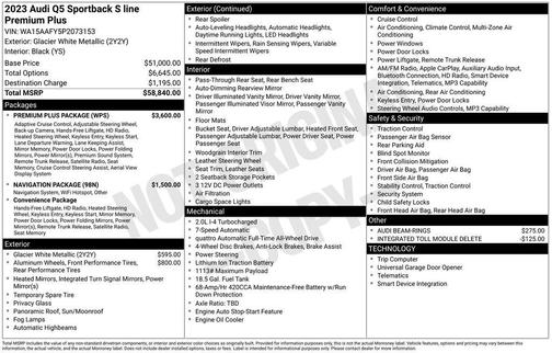 2023 Audi Q5 45 S line Premium Plus
