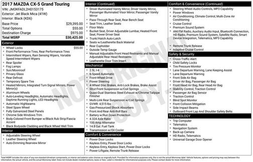 2017 Mazda CX-5 Grand Touring