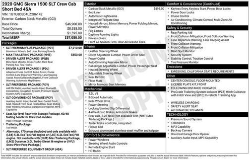 2020 GMC Sierra 1500 SLT