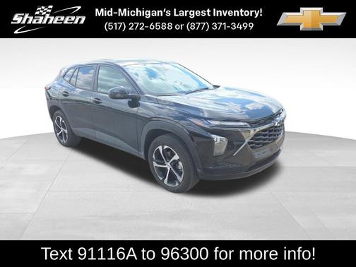 Black Metallic 2025 Chevrolet Trax 1RS
