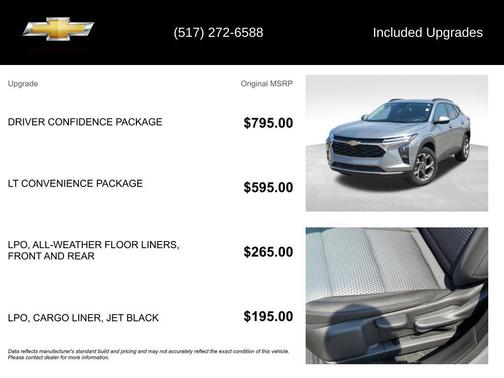 Sterling Gray Metallic 2025 Chevrolet Trax LT