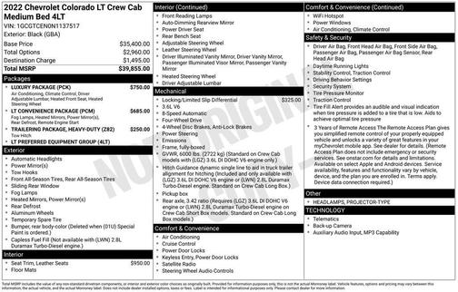 2022 Chevrolet Colorado LT