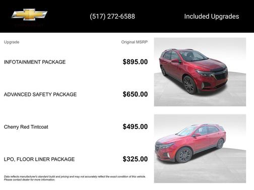 Cherry Red Tintcoat 2022 Chevrolet Equinox RS