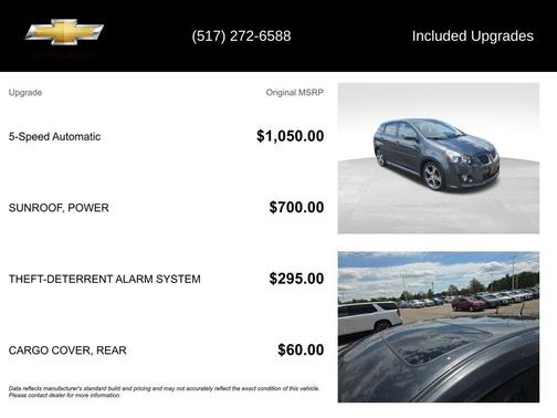 Carbon Gray Metallic 2010 Pontiac Vibe GT