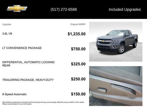 Satin Steel Metallic 2018 Chevrolet Colorado LT