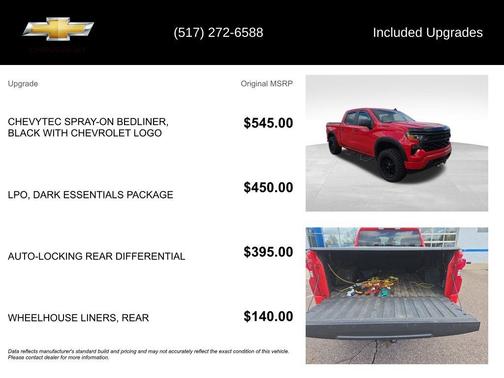 Red 2022 Chevrolet Silverado 1500 Custom