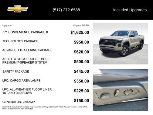 Sand Dune Metallic 2024 Chevrolet Colorado Z71