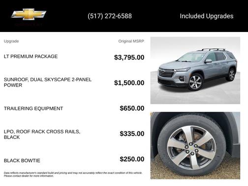 Sterling Gray Metallic 2023 Chevrolet Traverse LT Leather