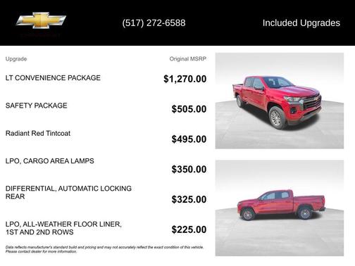 Radiant Red 2024 Chevrolet Colorado LT