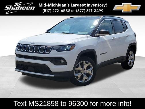 Bright White Clearcoat 2022 Jeep Compass Limited