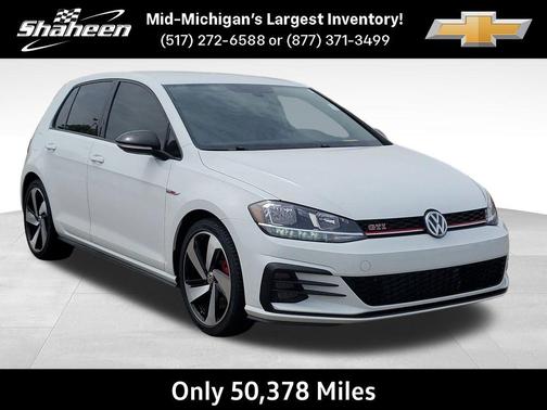 Pure White 2021 Volkswagen Golf GTI 2.0T S