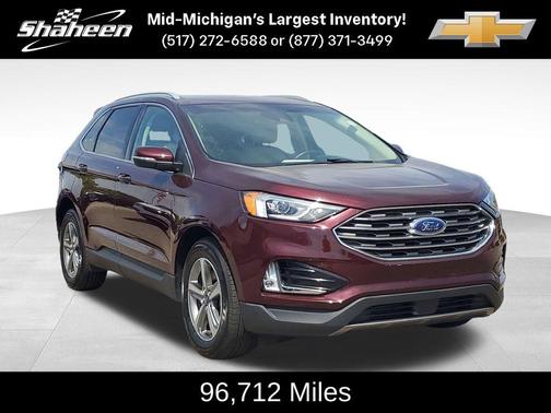 Burgundy 2020 Ford Edge SEL