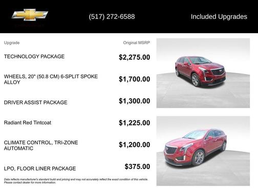 Radiant Red 2023 Cadillac XT5 Premium Luxury