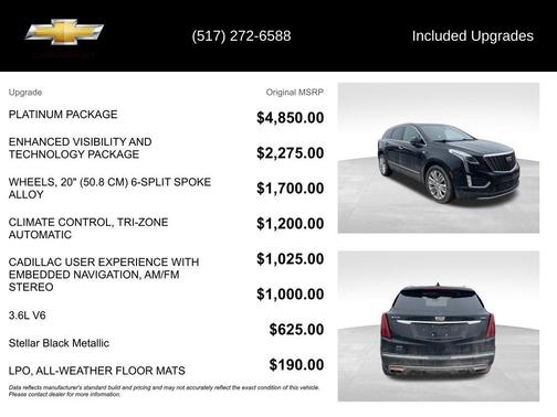 Stellar Black Metallic 2020 Cadillac XT5 Premium Luxury