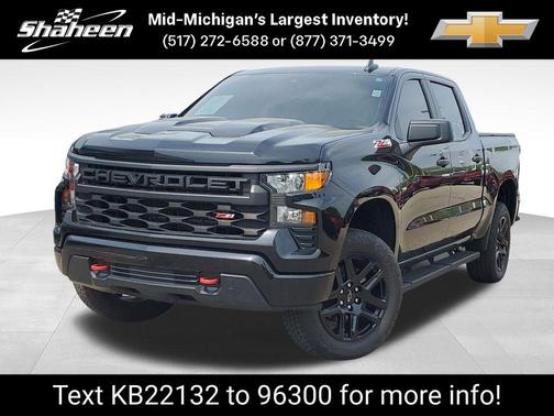 Black 2022 Chevrolet Silverado 1500 Custom Trail Boss