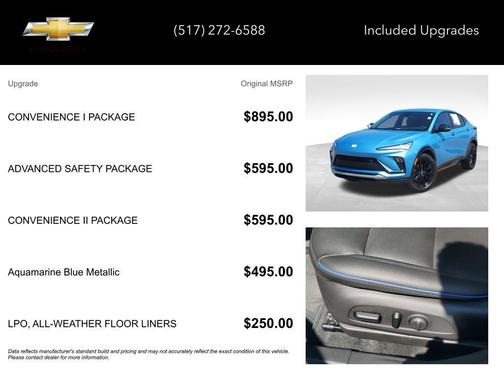 Aquamarine Blue Metallic 2025 Buick Envista Sport Touring