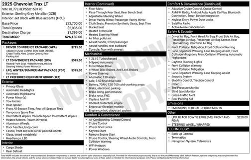 2025 Chevrolet Trax LT