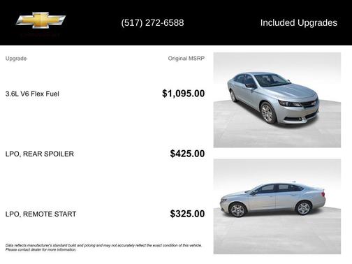 Silver Ice Metallic 2019 Chevrolet Impala 1LS
