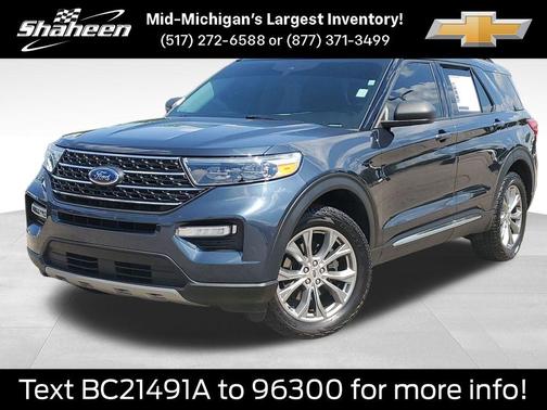 Blue Metallic 2022 Ford Explorer XLT
