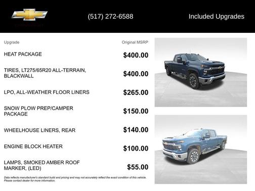 Lakeshore Blue Metallic 2025 Chevrolet Silverado 2500 LT