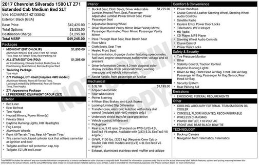 2017 Chevrolet Silverado 1500 LT