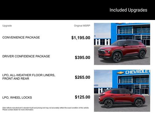 Red 2026 Chevrolet Trailblazer RS