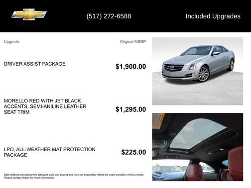 Radiant Silver Metallic 2019 Cadillac ATS 3.6L Premium Luxury