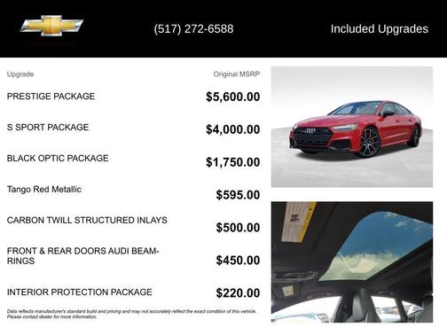 Tango Red Metallic 2020 Audi S7 2.9T Prestige