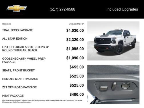 Summit White 2026 Chevrolet Silverado 2500 LT