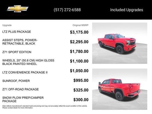Red 2024 Chevrolet Silverado 2500 LTZ