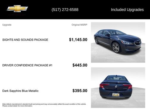 Dark Sapphire Blue Metallic 2017 Buick LaCrosse Essence