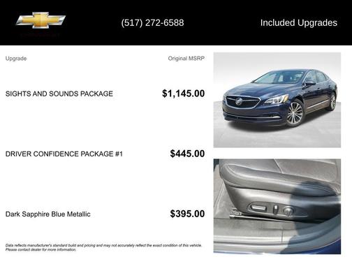 Dark Sapphire Blue Metallic 2017 Buick LaCrosse Essence