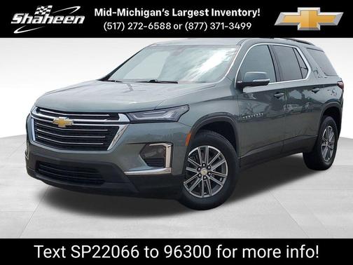 Silver Sage Metallic 2023 Chevrolet Traverse LT Cloth