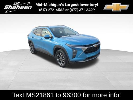 Marina Blue 2025 Chevrolet Trax LT