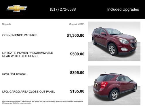 Siren Red Tintcoat 2017 Chevrolet Equinox LT