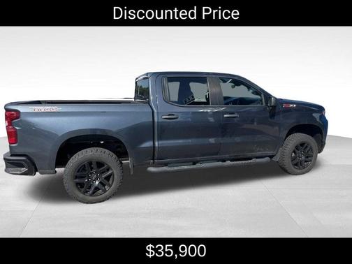 Shadow Gray Metallic 2021 Chevrolet Silverado 1500 Custom Trail Boss