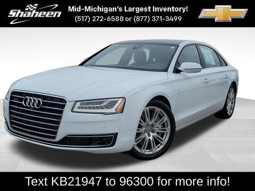 Glacier White 2015 Audi A8 L 3.0 TDI