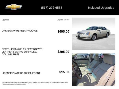 Vanilla Latte 2010 Cadillac DTS Base