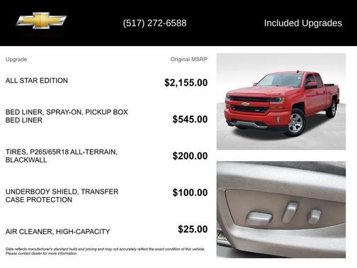 Red 2019 Chevrolet Silverado 1500 LD LT