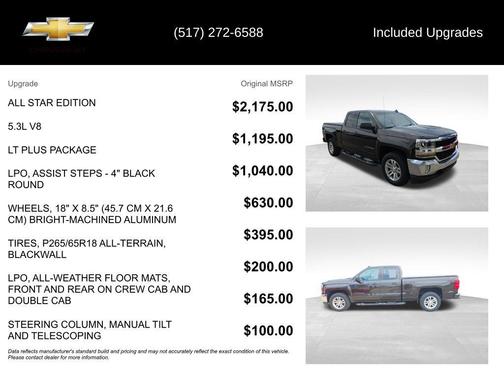 Havana Metallic 2018 Chevrolet Silverado 1500 LT