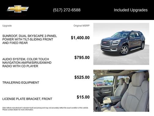Cyber Gray Metallic 2013 GMC Acadia SLT-2