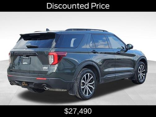 Forged Green Metallic 2022 Ford Explorer ST-Line