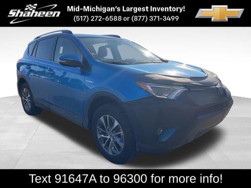 Electric Storm Blue 2018 Toyota RAV4 Hybrid LE