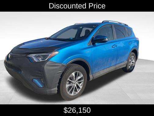Electric Storm Blue 2018 Toyota RAV4 Hybrid LE