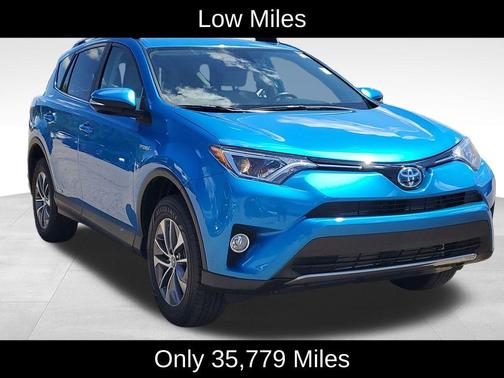 Electric Storm Blue 2018 Toyota RAV4 Hybrid XLE